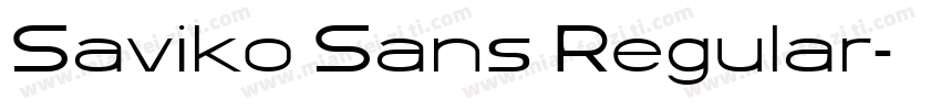 Saviko Sans Regular字体转换